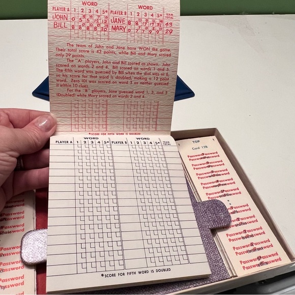 💚Vintage 1962 Milton Bradley Password Game - Picture 5 of 5